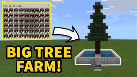 Minecraft 1 17 Easy Big Tree Farm Minecraft Java Bedrock Mcpe Xbox Ps Switch Windows10