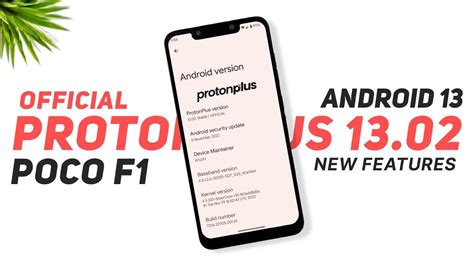 Poco F Protonplus Stable Official Android Face Unlock