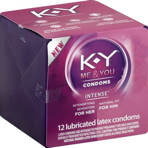 K Y Intense Latex Condoms 12 Condoms Discreetly Packaged With Silicone Based Lubricant