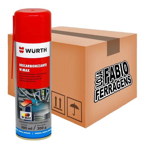 6 Peças Descarbonizante Spray W max Wurth De 300ml Frete grátis