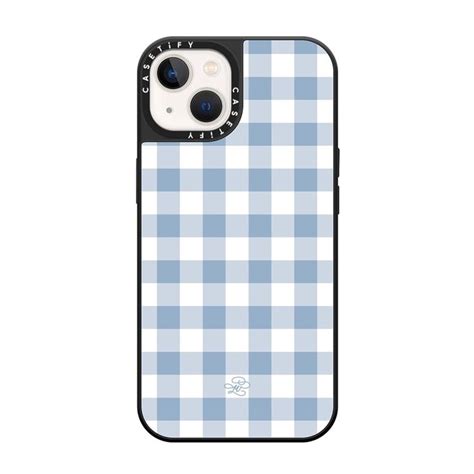 Light Blue And White Gingham Small Cool Phone Cases Iphone Phone
