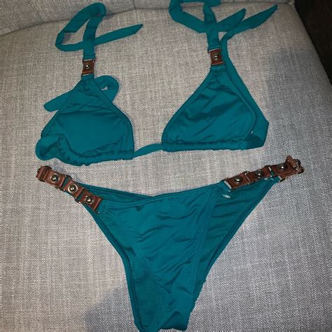 Dark Turquoise Bikini Set Gem