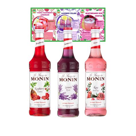 Buy Go2 Groceries Bundle Monin Premium Flavoured Cocktail S 3 X 700 Ml