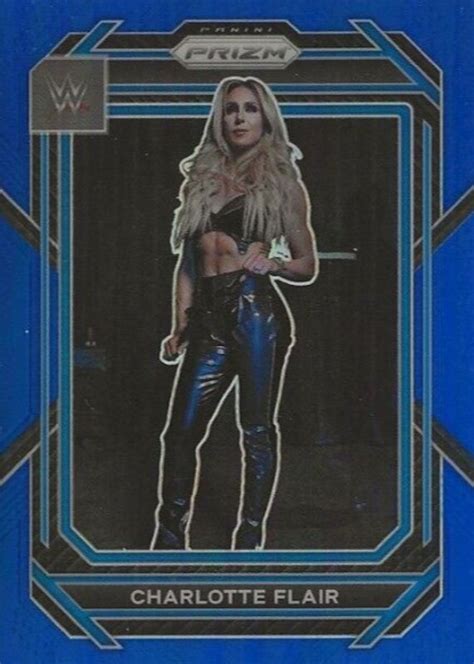 Charlotte Flair 2023 Prizm WWE 123 Blue 199 Price Guide Sports Card