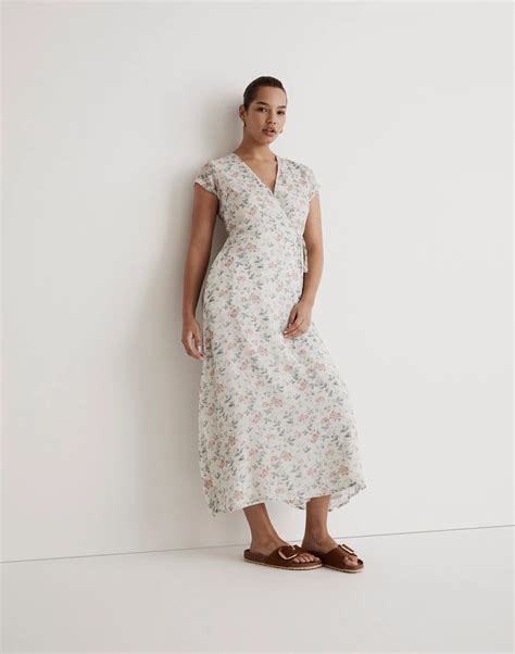 Madewell Blue Floral Wrap Dress Online Jkuatacke