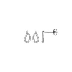 Boucles d oreilles pendantes spirales argent 925 1000 platiné LA