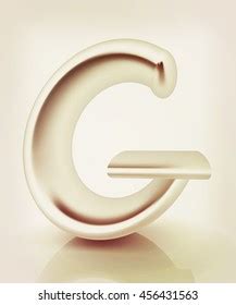 3d Metall Letter G Isolated On Stock Illustration 456431563 Shutterstock