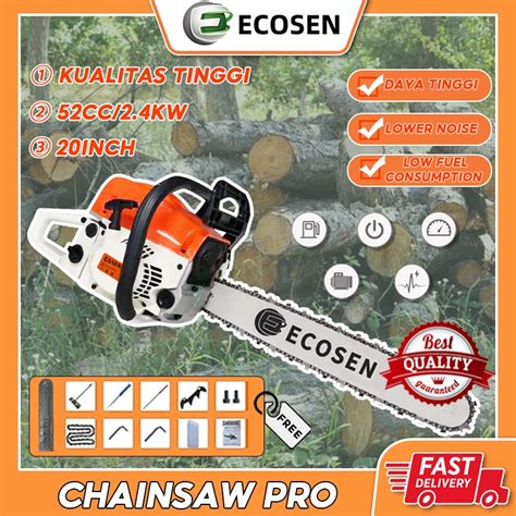 Jual Ecosen Mesin Potong Kayu Cc Chainsaw Tak Untuk