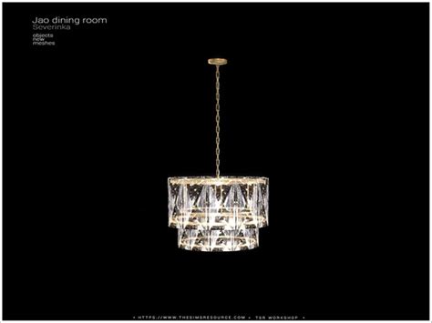 The Sims Resource Jao Diningroom Ceiling Lamp V02