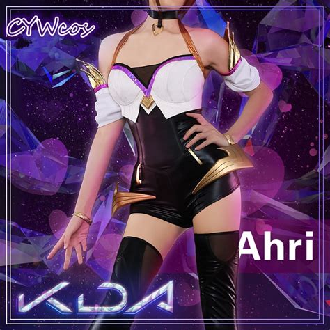 Hot Game LOL K DA Ahri Cosplay Costume Nine Tailed Fox Ahri KDA New