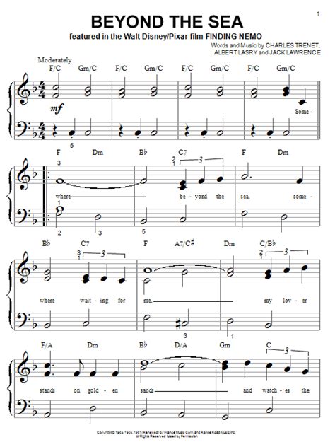 Beyond The Sea Sheet Music Direct