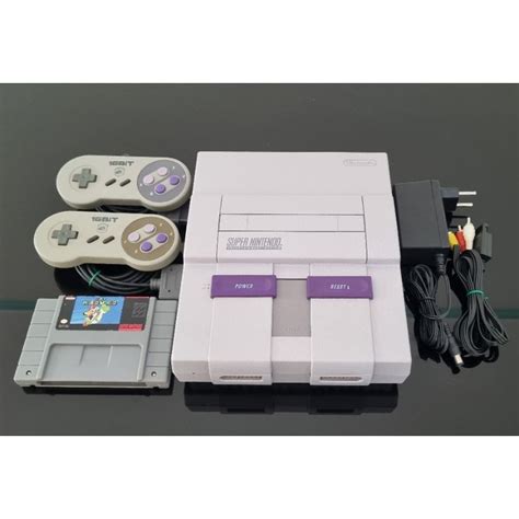 Super Nintendo Completo Super Mario World Original Salvando Shopee