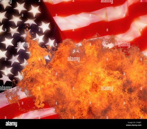 Flag Burning High Resolution Stock Photography And Images Alamy