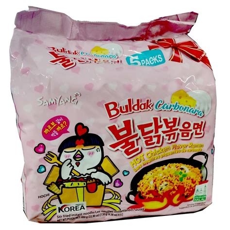 Buy SAMYANG Hot Chicken Flavor Ramen Buldak Carbonara Noodles Pack Of Grams Online At