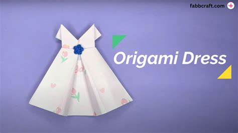 How To Make Origami Dress Step By Step Tutorial With Pictures Fabbcraft