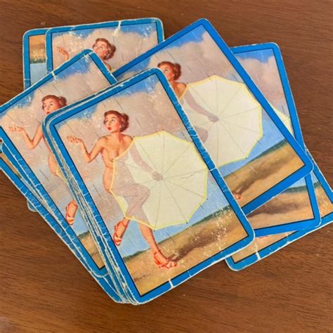 Vintage Pin Up Playing Cards Elvgren Vargas Singles Not Deck Etsy