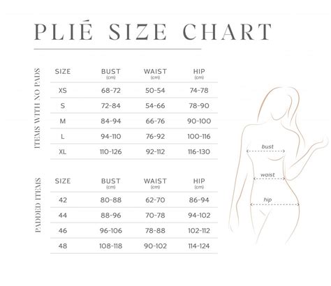 Size Chart Plie Indonesia