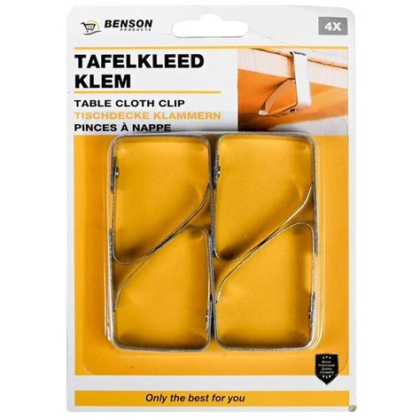 Benson Tafelkleedklemmen Rvs Deluxe Stuks Kopen Cheap