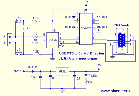 Rs232 Db9 Circuit Board Schematic