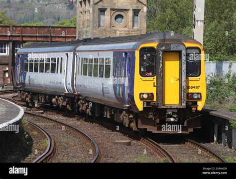 Northern Trains Super Sprinter Class 156 Diesel Multiple Unit Entering Platform 1 At Carnforth