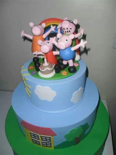 Pin De Lubelia Rodrigues Em Peppa Pig Party Bolo