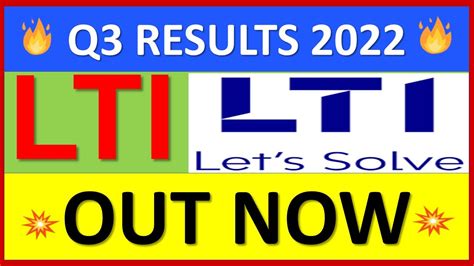 LTI Share LTI Q3 Results 2022 LTI Results Today LTI Latest News