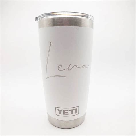 Personalized Engraved Yeti 20 Oz Rambler Tumbler Engraved Etsy