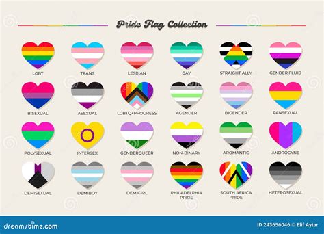 Lgbtq Sexual Identity Pride Flags Collection Flag Of Gay Transgender