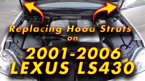 Replacing Hood Struts On 2004 Lexus Ls 430 In Under 5min Youtube