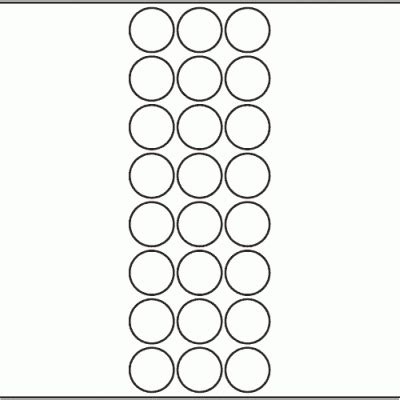 1178 - Label Size 35mm dia - 5,450 labels per roll