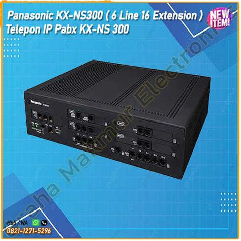 Jual Panasonic KX NS300 6 Line 16 Extension Telepon IP Pabx KX NS