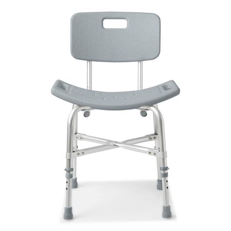 Medline Heavy Duty Bariatric Shower Chair With Back 550lb Cap 1ct