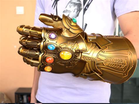 Metal Infinity Gauntlet Thanos Cosplay Infinity Gauntlet Iron Man 11 Scale Movie Prop Replica