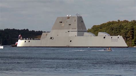 Us Most Advanced Warship Departs Bath Iron Works