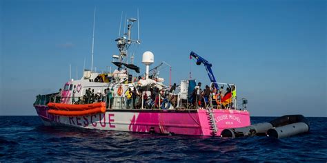 Migrant Rescue Boat Funded by Banksy Seized During Life-Saving Mission ...