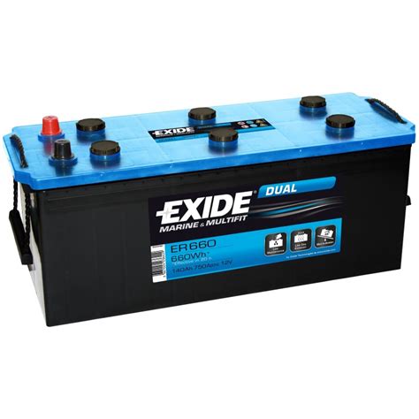 Batterie Exide Marine Leisure Dual Er V Ah A