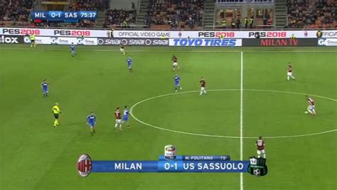 Milan Sassuolo 0 1 GOAL Politano 08 04 2018 Video Dailymotion