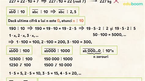 Criterii De Divizibilitate Cu I Matematica Clasa A A