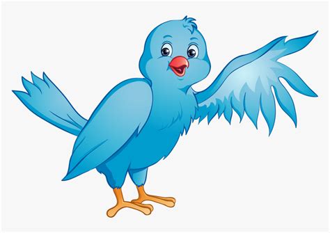 Blue Bird Png Clipart - Bird Wing Clip Art, Transparent Png - kindpng