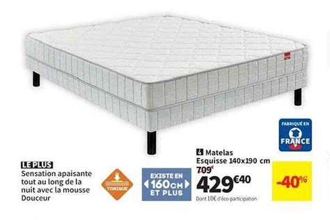 Promo Matelas Esquisse X Cm Chez Conforama Icatalogue Fr