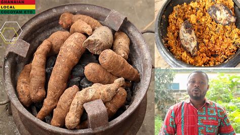 How To Make Ghanaian Local Cocoyam Eto Mashed Cocoyam Ogoo Recipe