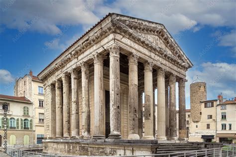 Temple Of Augustus And Livia Vienne France Stock Photo Adobe Stock