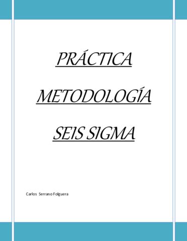 Practica Metodologia Seis Sigma Pdf