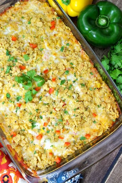 Easy Chicken Taco Casserole Recipe Mama Loves Food