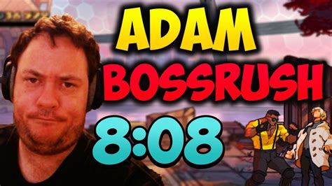 Streets Of Rage Dlc Adam Boss Rush Speedrun World Record