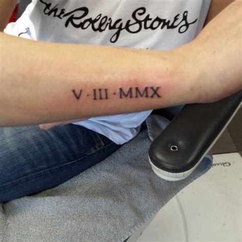 Roman Numeral Tattoo