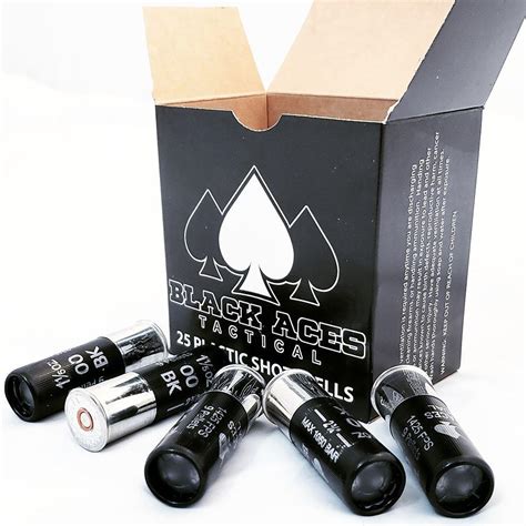 Ammo Bros Black Aces Tactical Tactical 00 Buckshot 12ga 2 34in 1 1