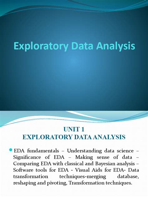 Exploratory Data Analysis | PDF | Data Analysis | Pie Chart 