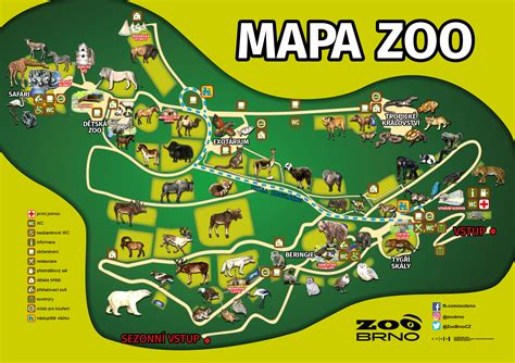 Mapa Zoo Brno