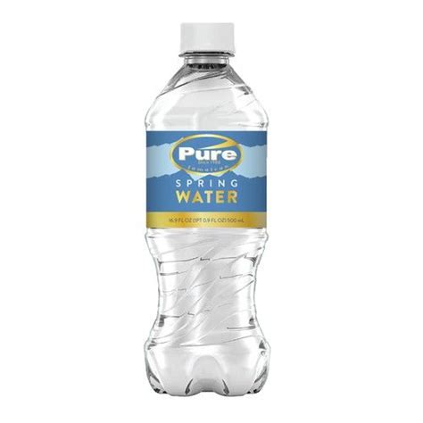 Pure Spring Water Modern Water Label Design Product Packaging